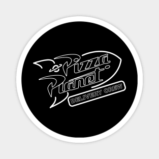 Pizza Planet Delivery Crew - White Magnet